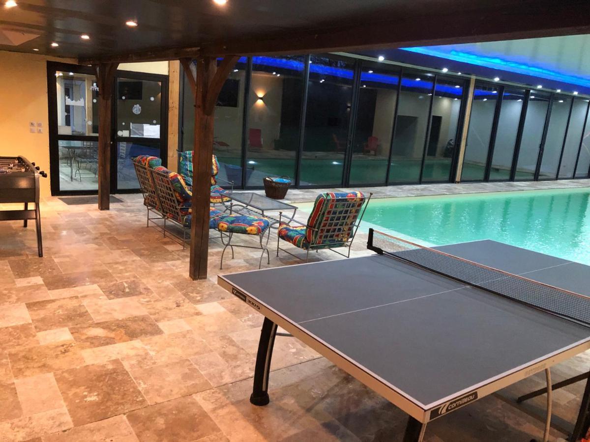 Cottage Piscine Interieure31Degres Zoo La Fleche24H Du Mans Clermont-Creans Luaran gambar