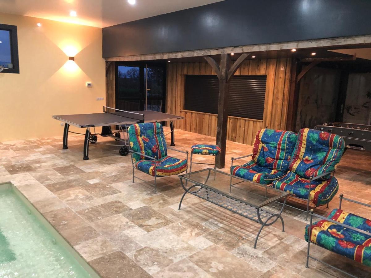 Cottage Piscine Interieure31Degres Zoo La Fleche24H Du Mans Clermont-Creans Luaran gambar