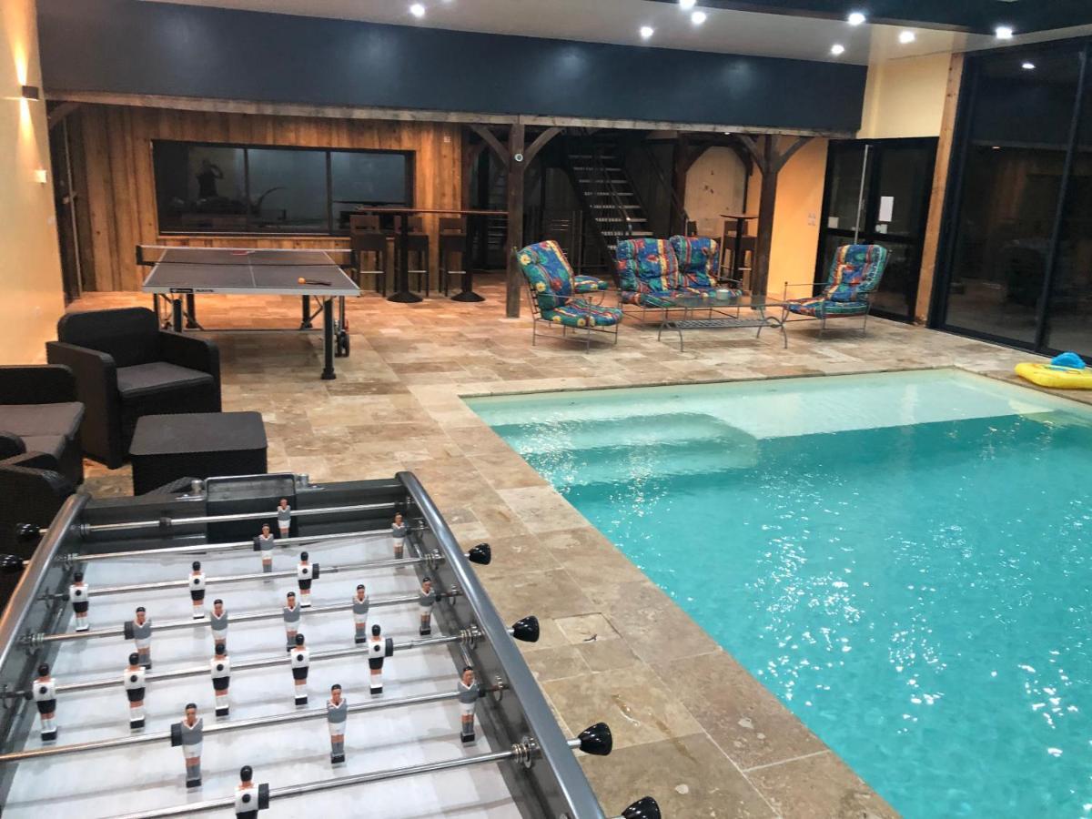 Cottage Piscine Interieure31Degres Zoo La Fleche24H Du Mans Clermont-Creans Luaran gambar