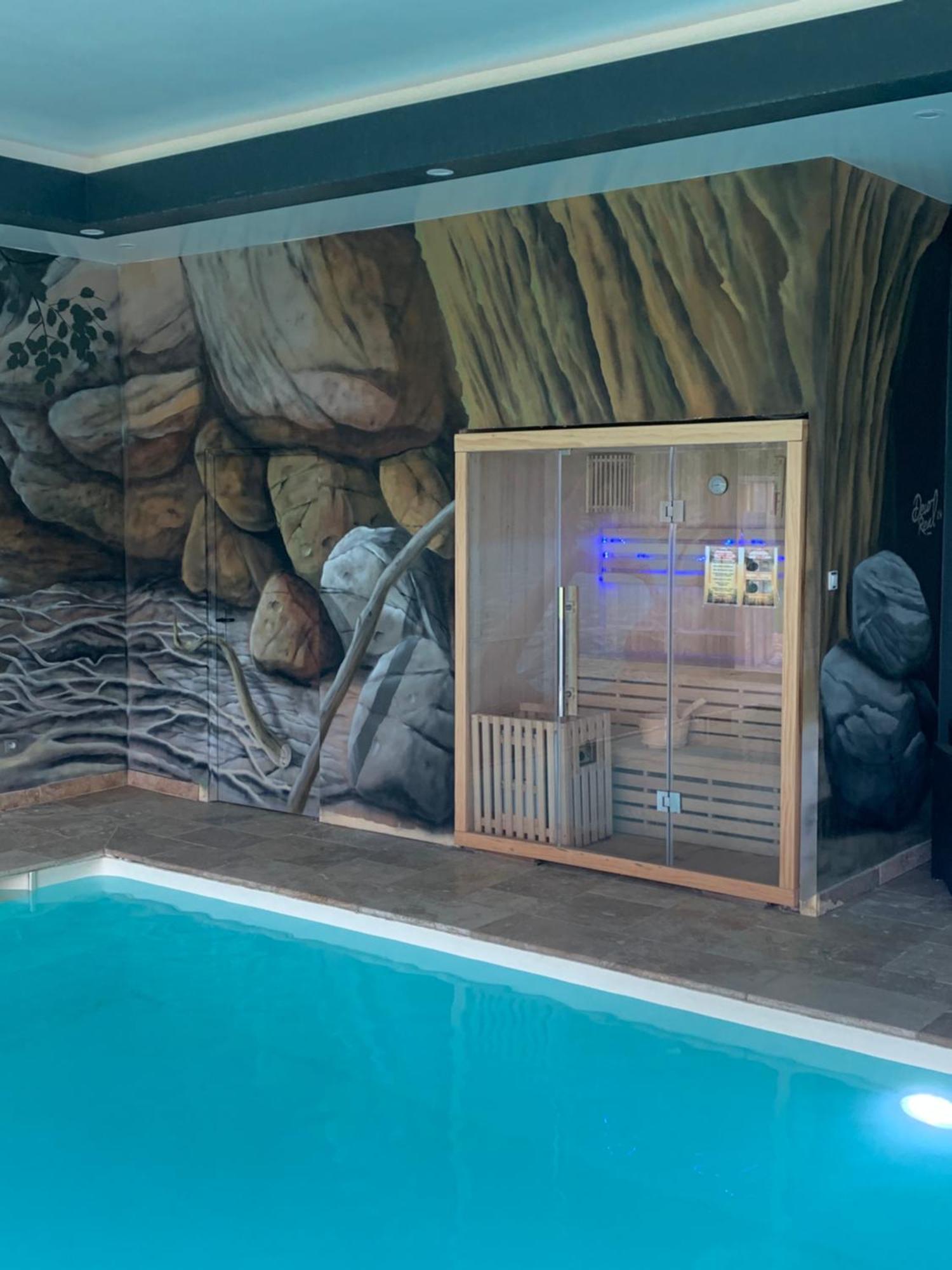 Cottage Piscine Interieure31Degres Zoo La Fleche24H Du Mans Clermont-Creans Luaran gambar