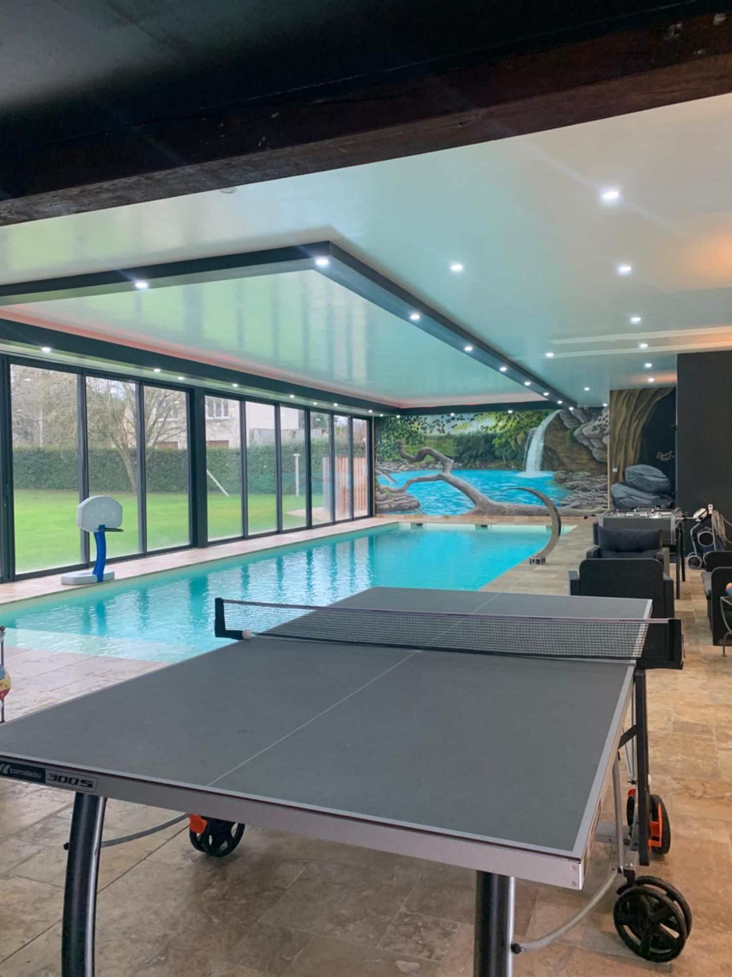 Cottage Piscine Interieure31Degres Zoo La Fleche24H Du Mans Clermont-Creans Luaran gambar